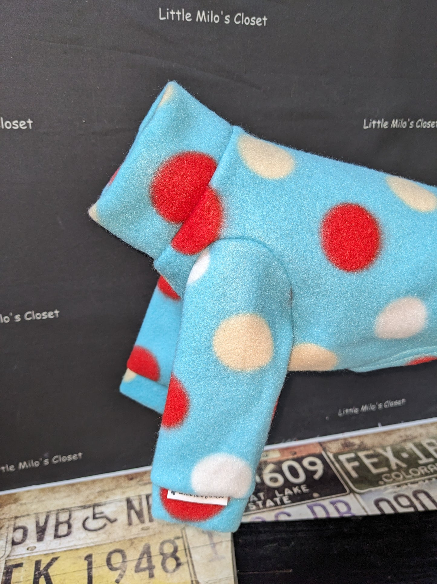Extra Small Italian Greyhound Fleece Top - Little Milo's Closet