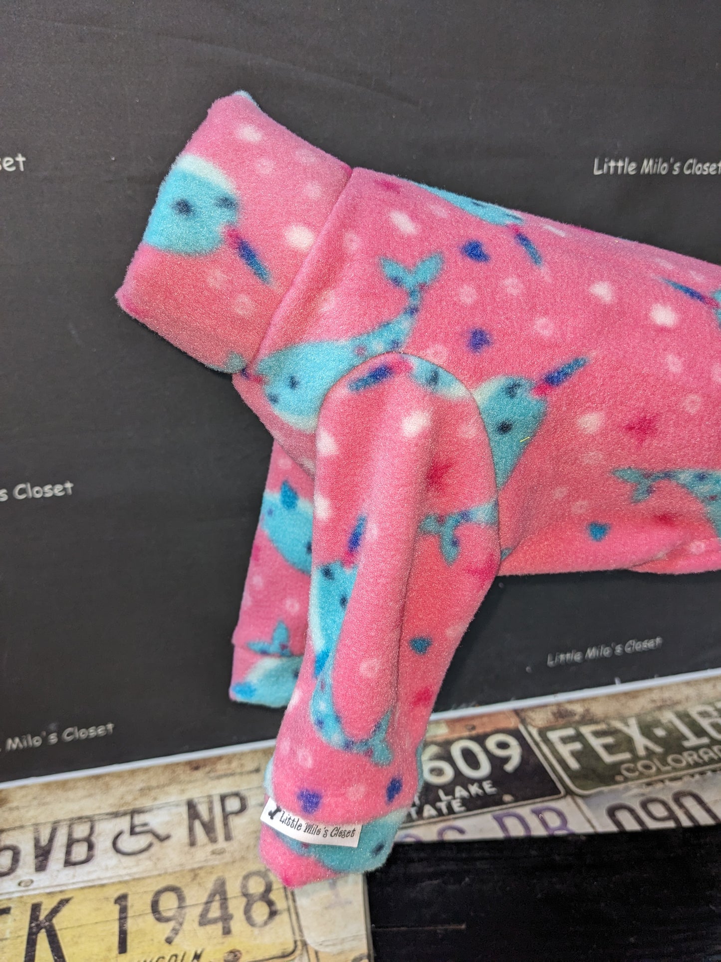 Extra Small Italian Greyhound Fleece Top - Little Milo's Closet