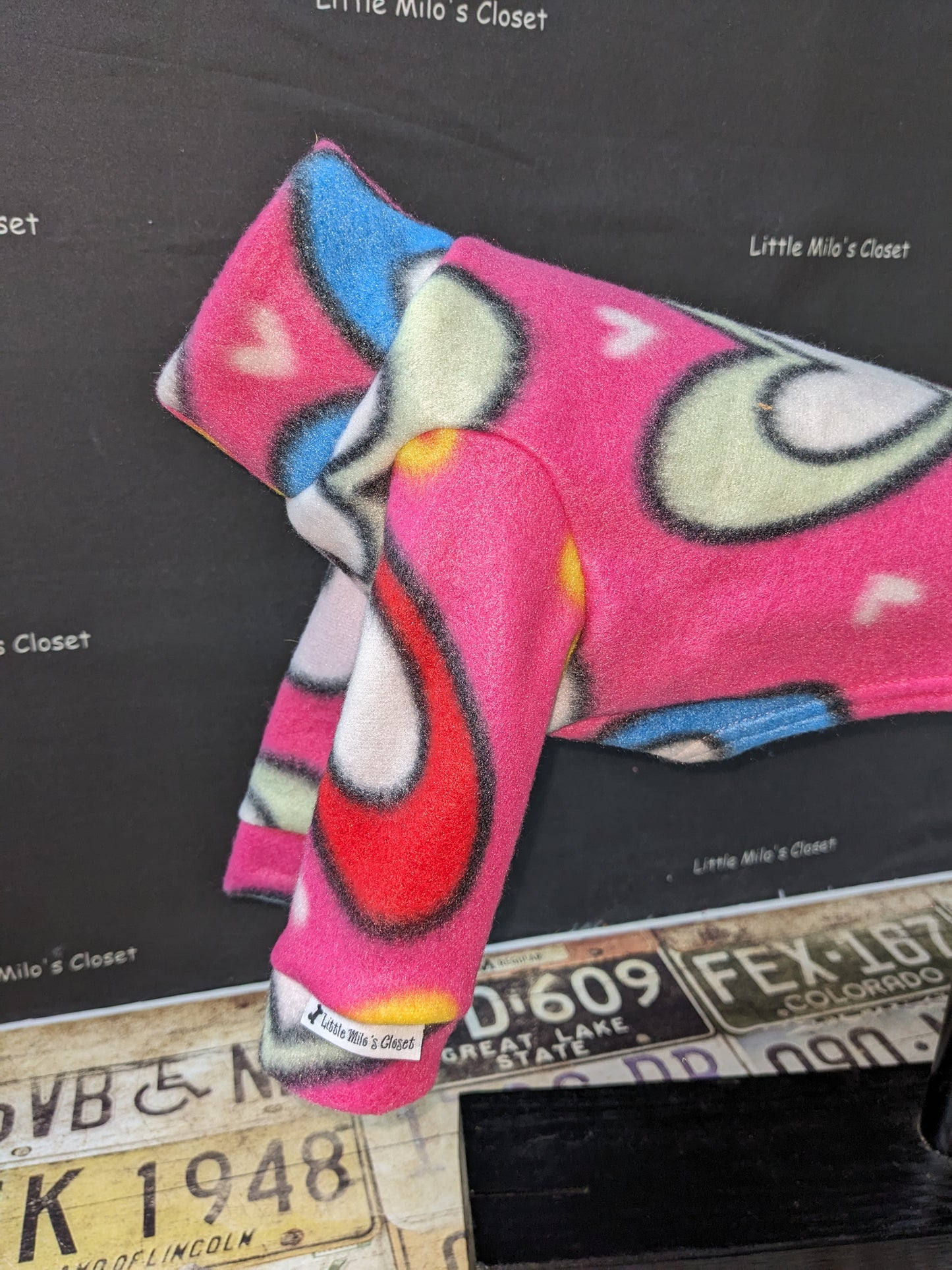 Extra Small Italian Greyhound Fleece Top - Little Milo's Closet