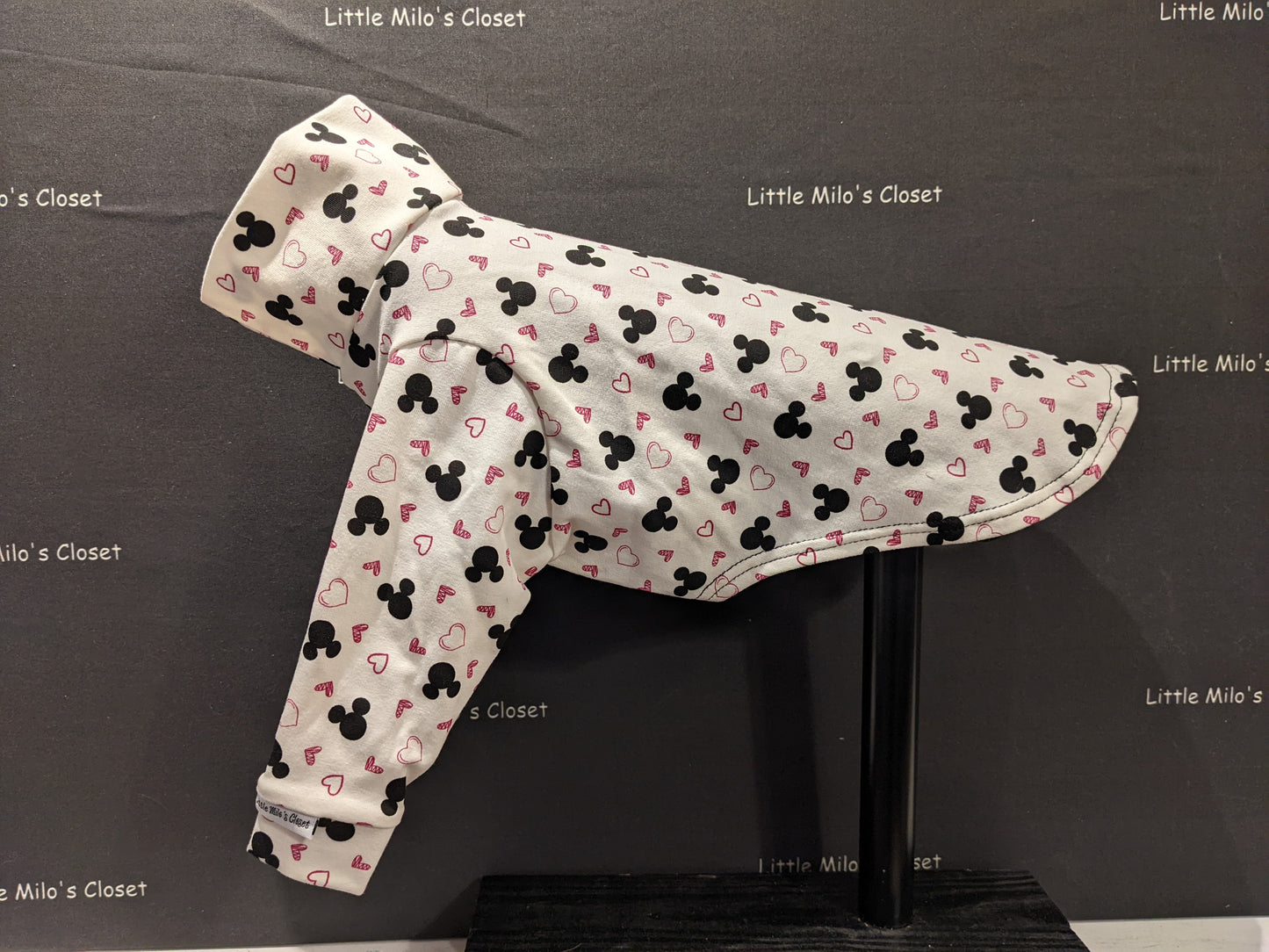 Ready to Ship Italian Greyhound Cotton Lycra long sleeve Tops