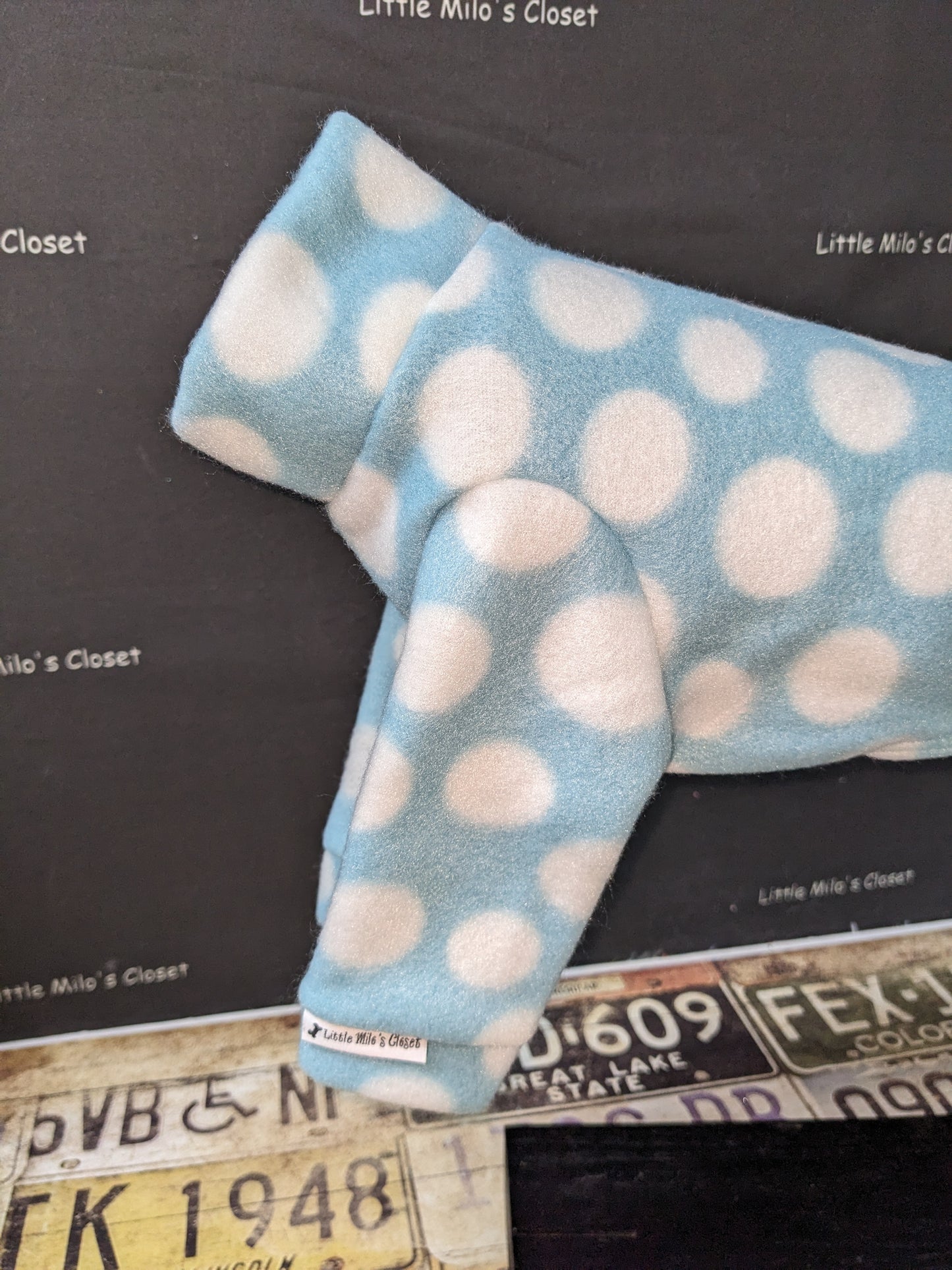 Extra Small Italian Greyhound Fleece Top - Little Milo's Closet
