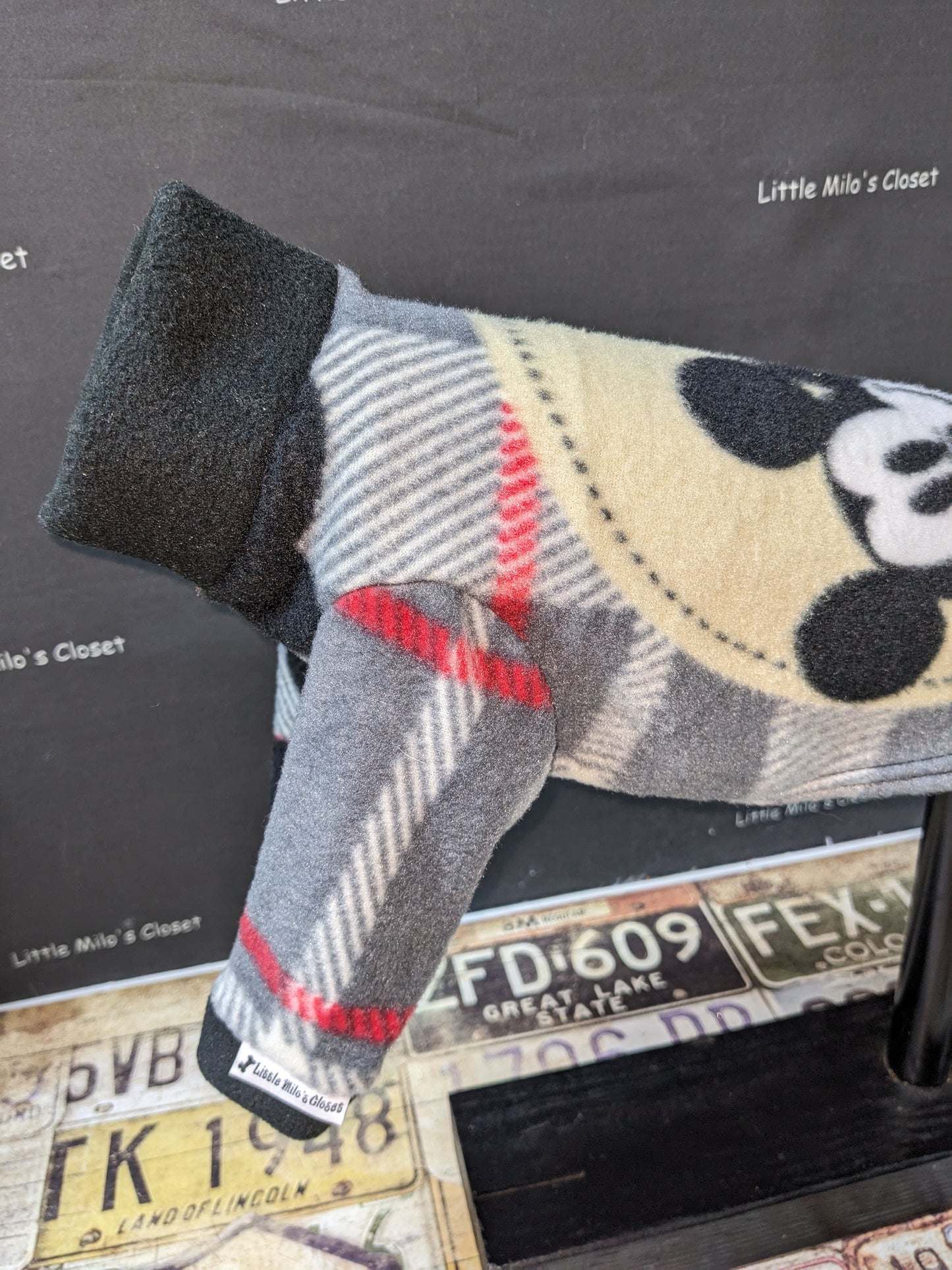 Extra Small Italian Greyhound Fleece Top - Little Milo's Closet