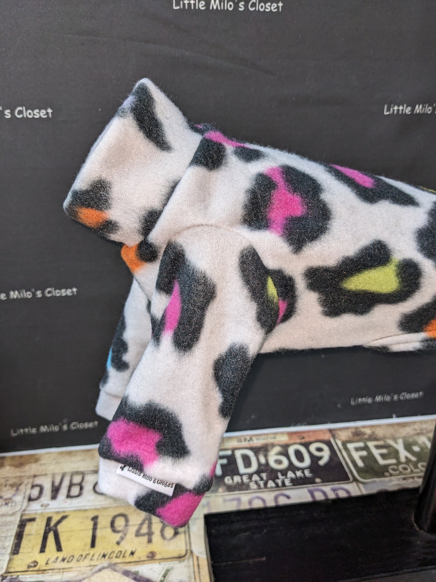 Extra Small Italian Greyhound Fleece Top - Little Milo's Closet