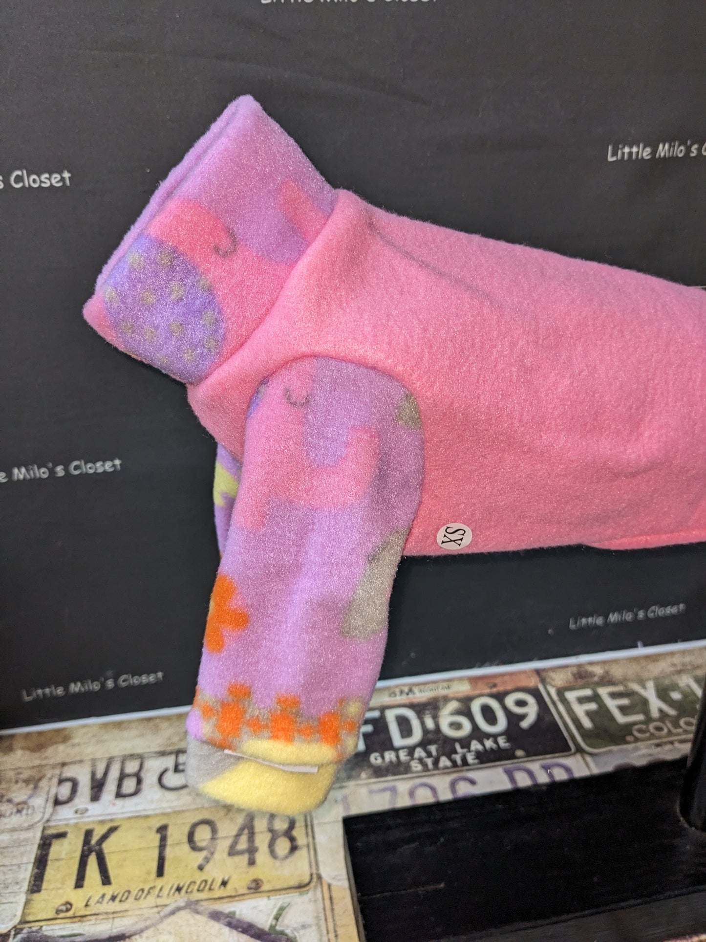 Extra Small Italian Greyhound Fleece Top - Little Milo's Closet