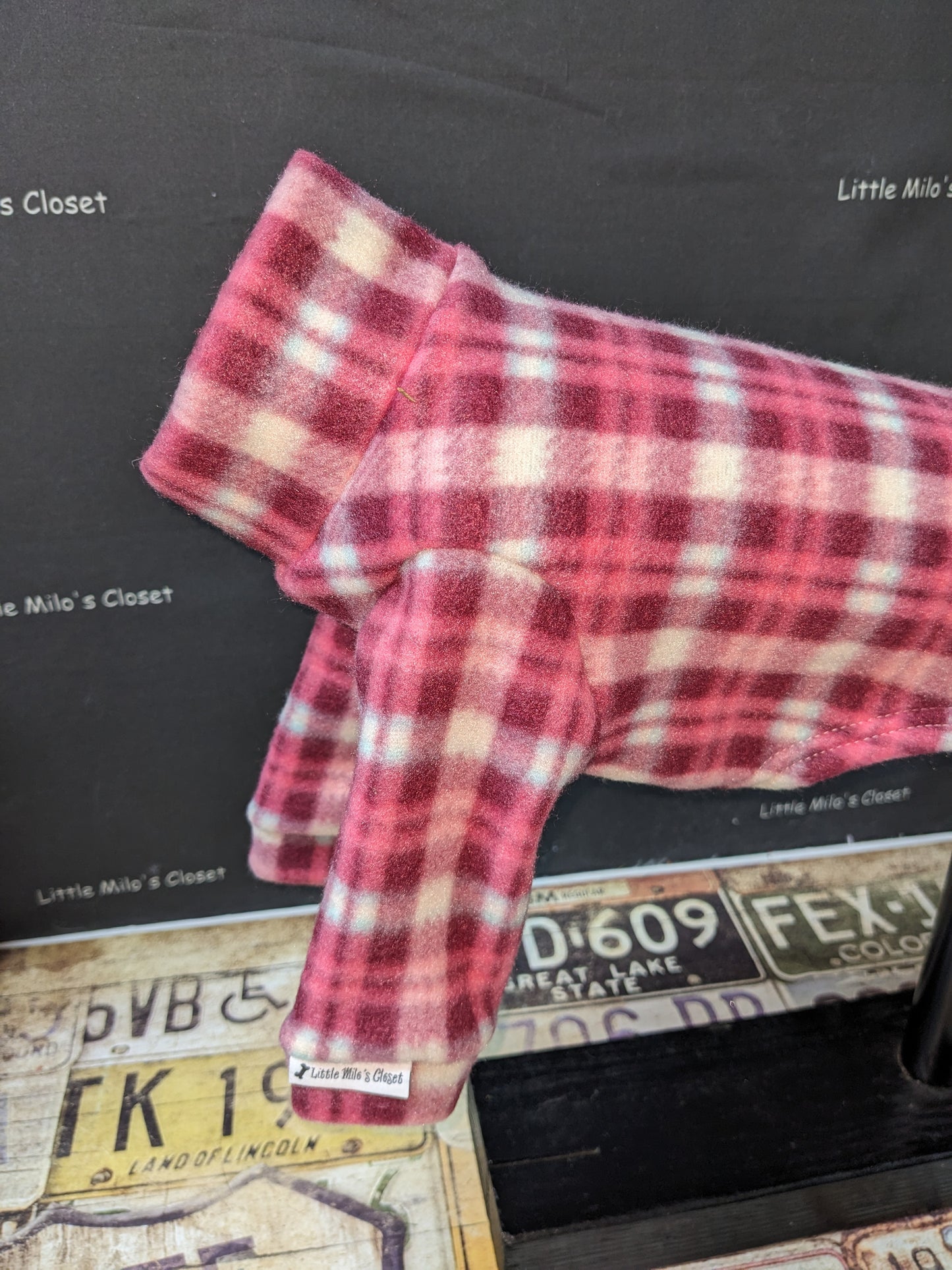 Extra Small Italian Greyhound Fleece Top - Little Milo's Closet