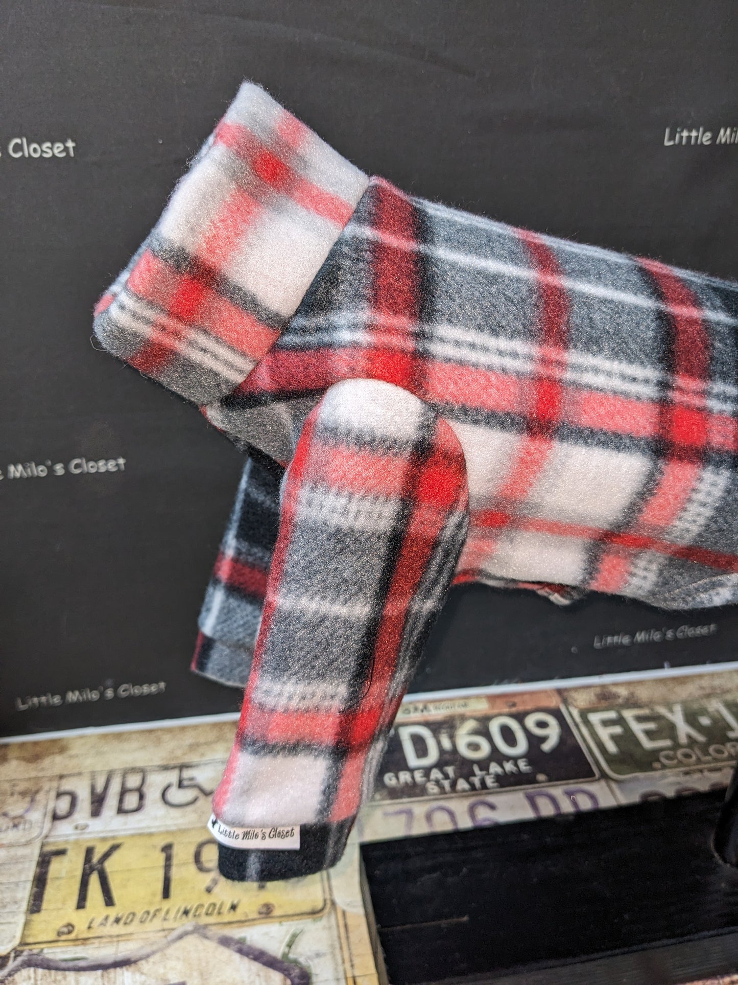 Extra Small Italian Greyhound Fleece Top - Little Milo's Closet