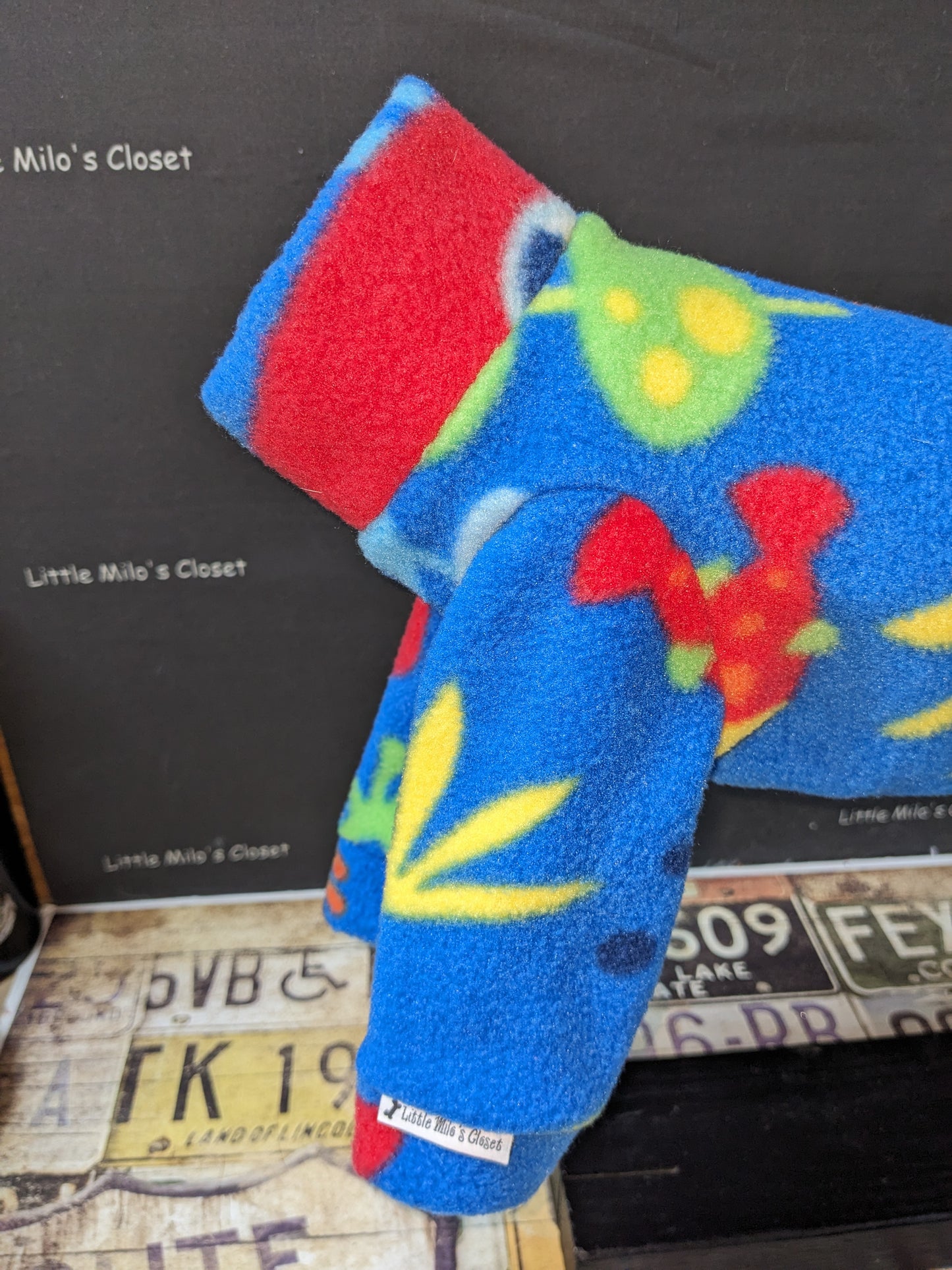 Extra Small Italian Greyhound Fleece Top - Little Milo's Closet