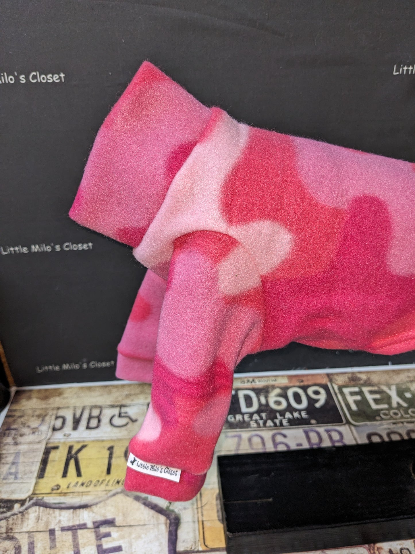 Extra Small Italian Greyhound Fleece Top - Little Milo's Closet