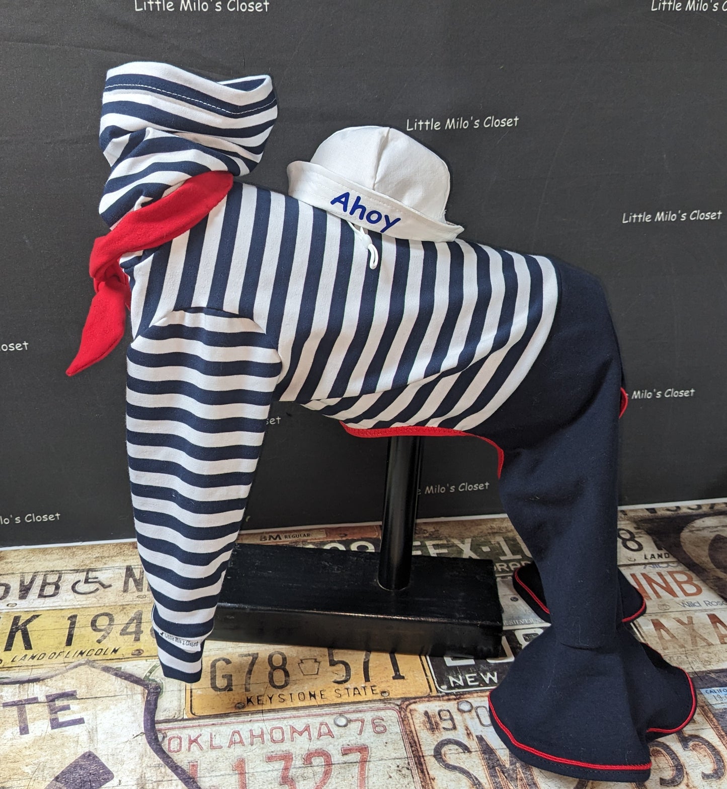 Custom Sailor Bodysuit and Hat