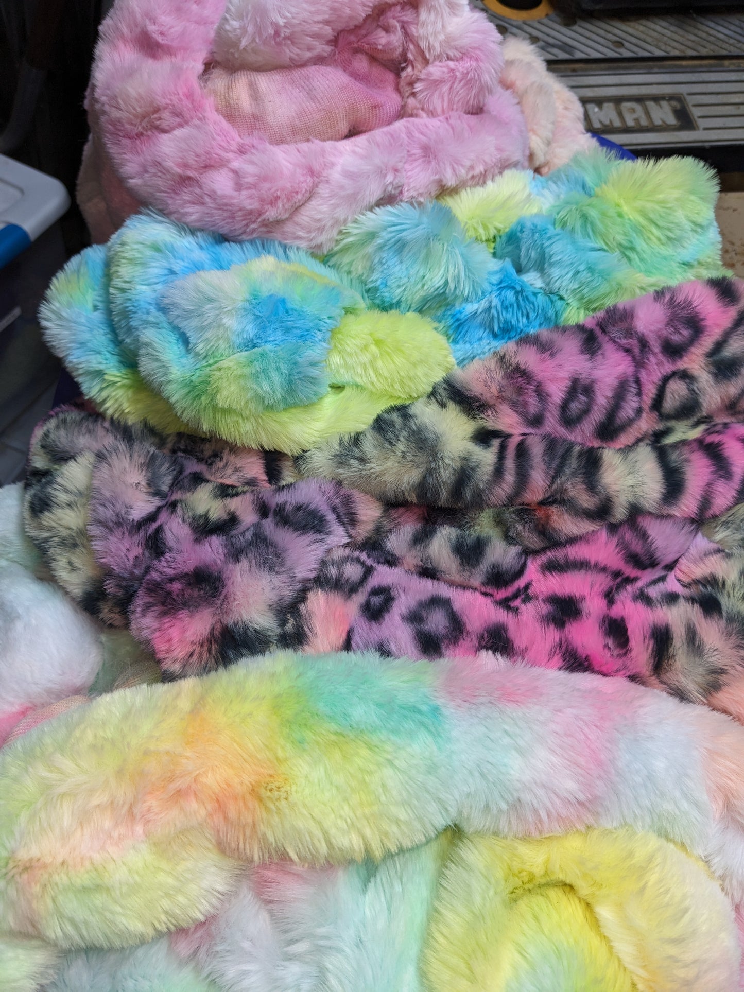 Custom Ruched Faux Fur Vests