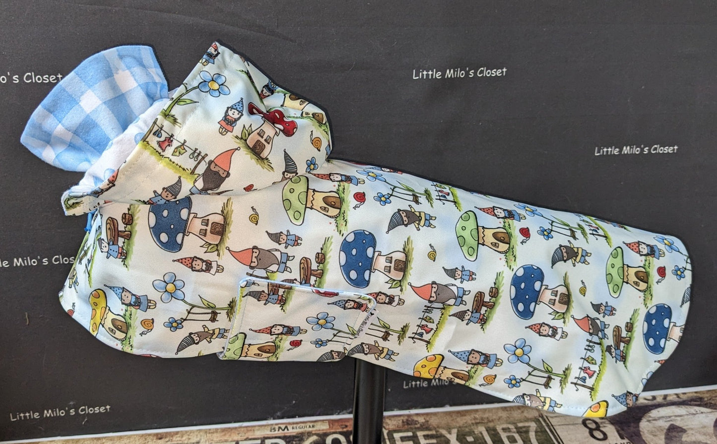 Custom Italian Greyhound Blanket Style Raincoat - Little Milo's Closet