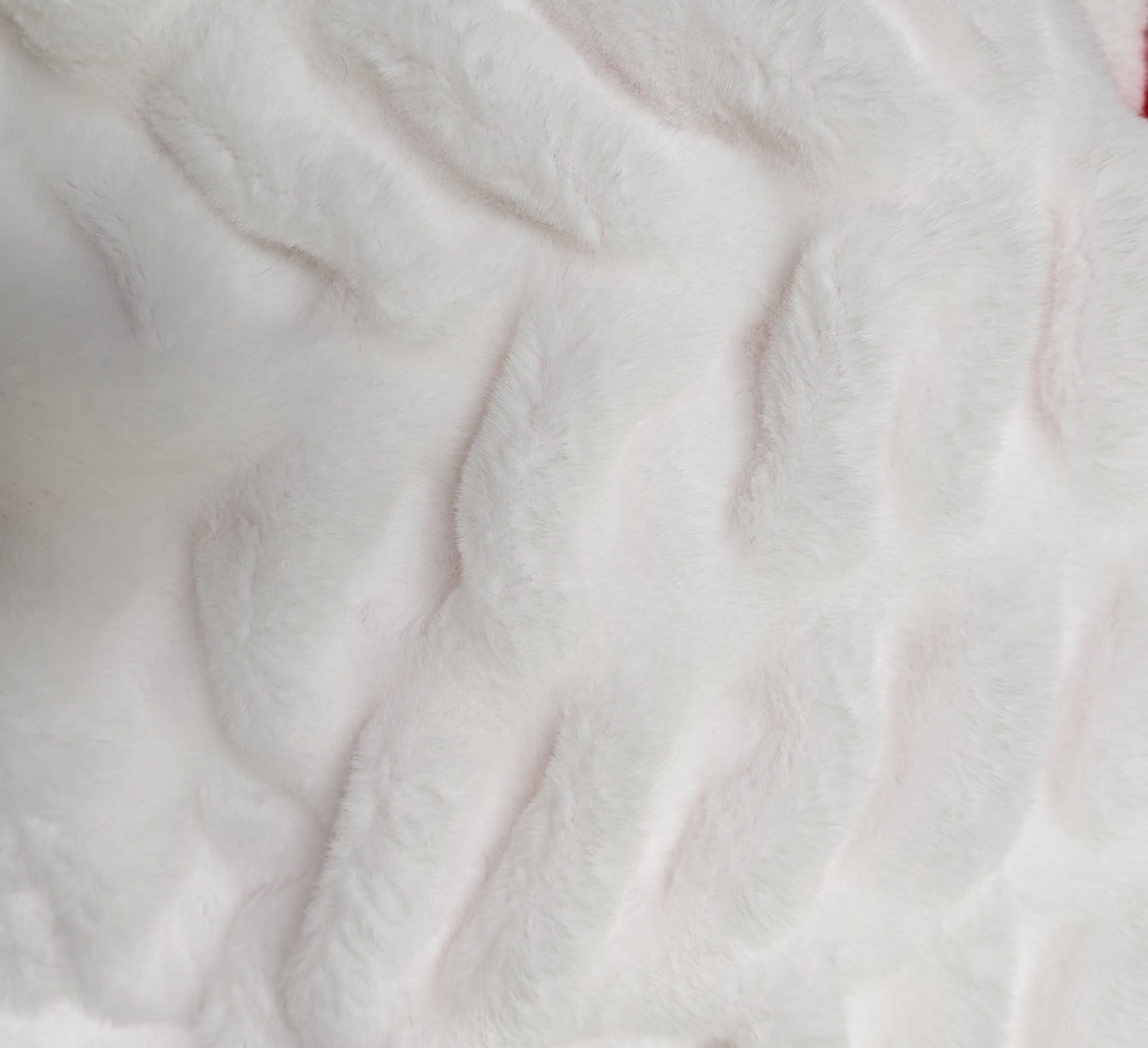 Plush fur fabric option for Italian Greyhound nap sacs and sleep sacs: white