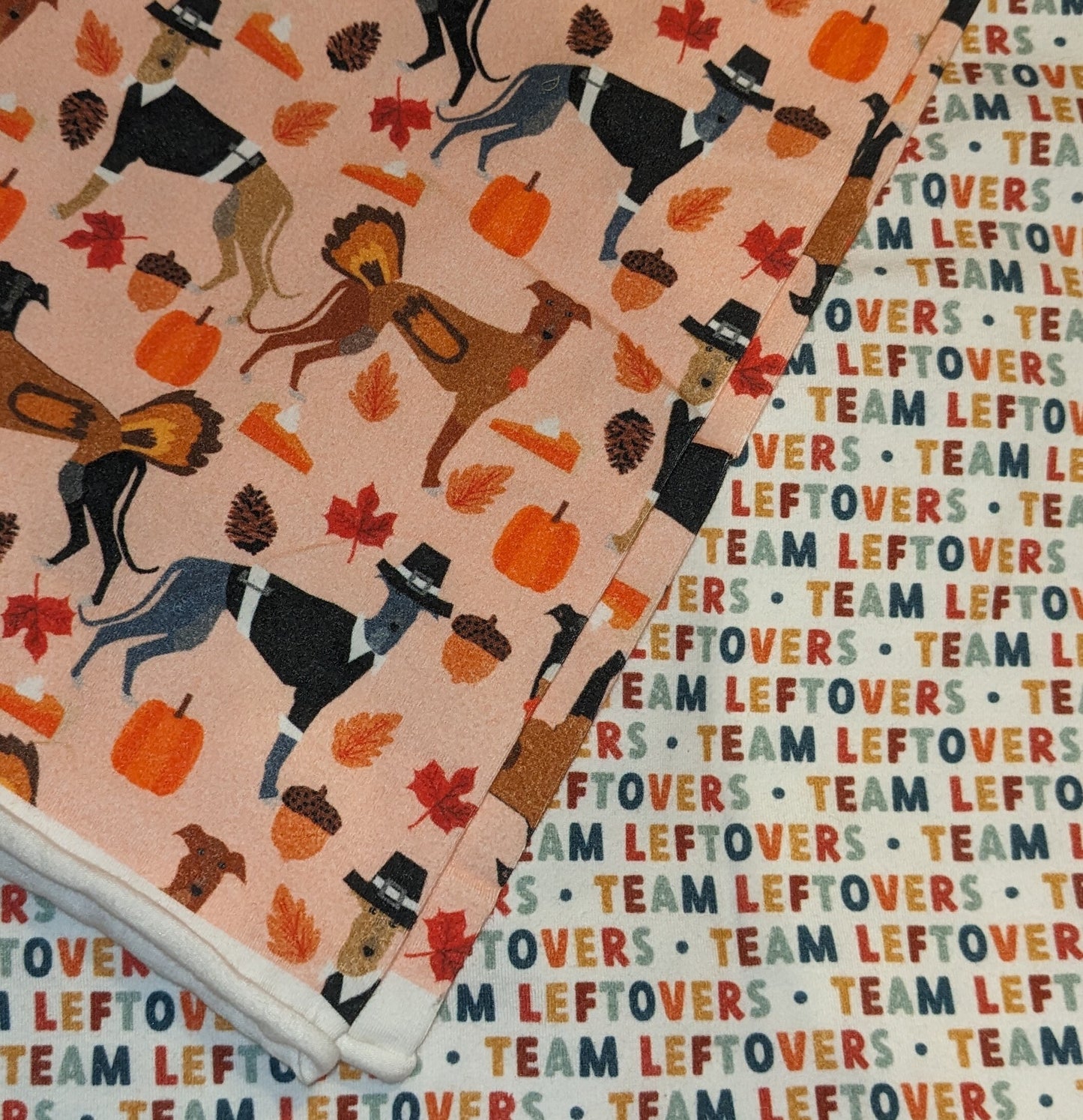 Custom Thanksgiving Italian Greyhound & Min Pin 2 Legged Tops