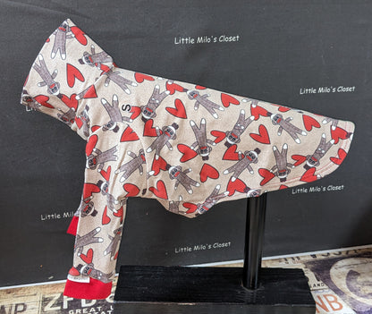 Valentine's Day Long Sleeved Italian Greyhound Shirts