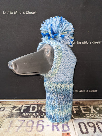 Pom Pom Knitted hats for Italian Greyhounds