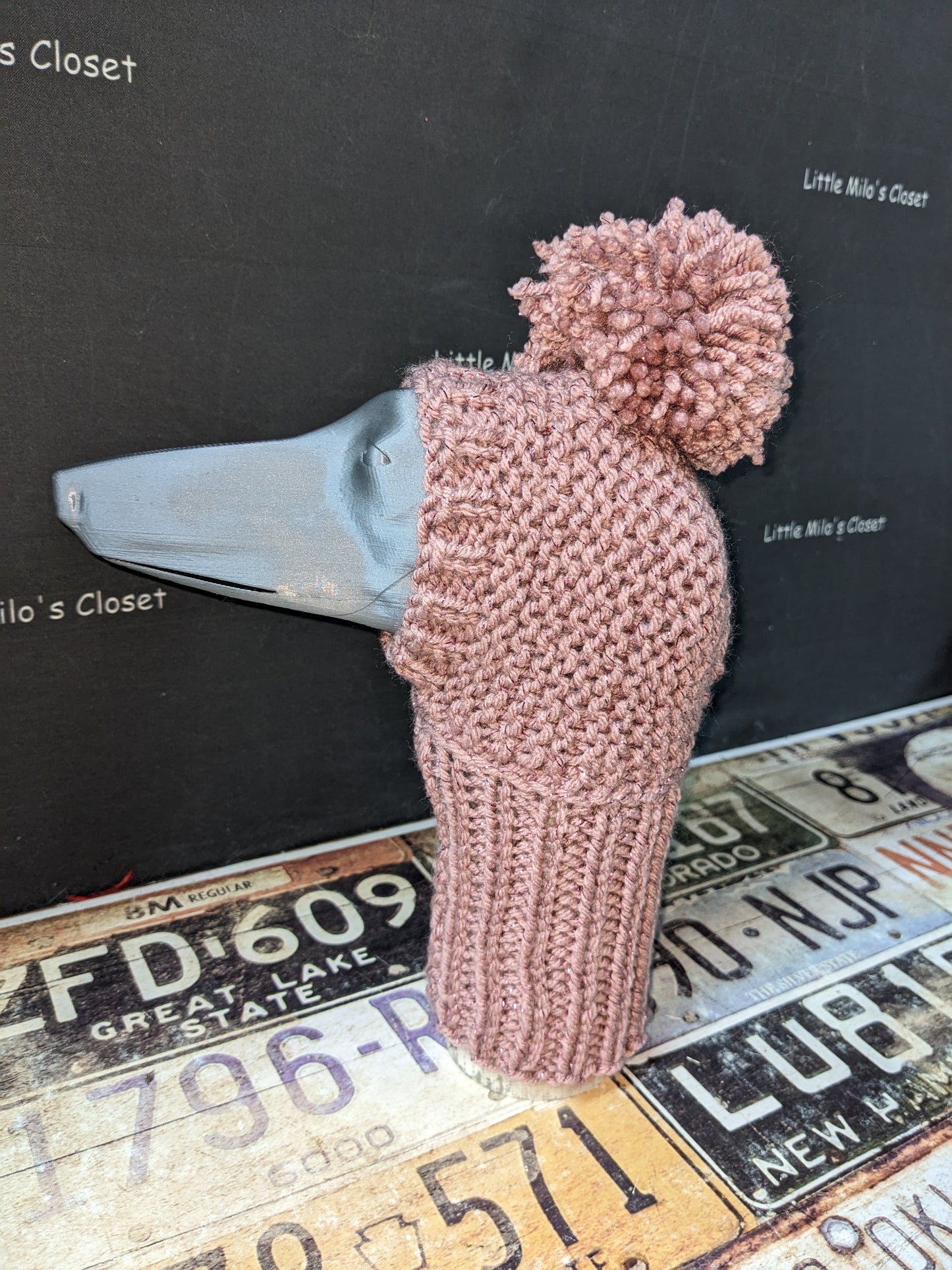 Pom Pom Knitted hats for Italian Greyhounds