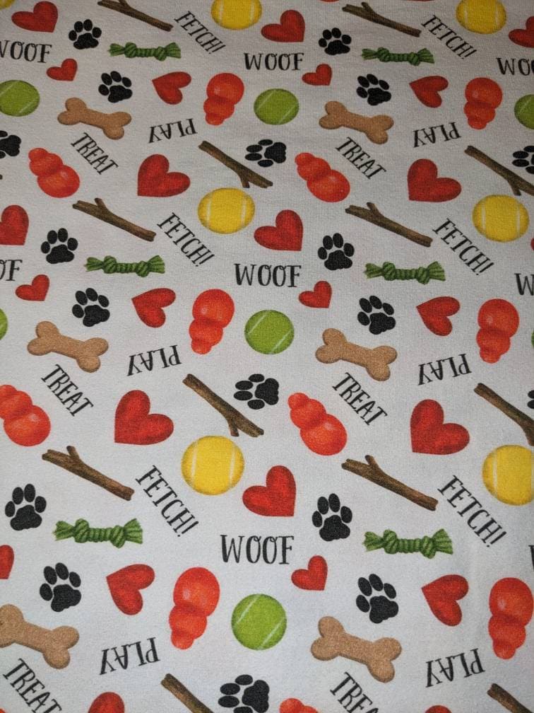 Custom Fetch Woof Play Fabric Iggy Crop Top, Shirts, Vests & Bodysuits - Little Milo's Closet