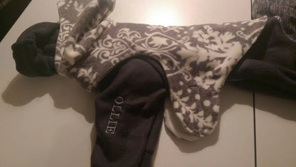 Custom Italian Greyhound Quick Wrap Hooded Fleece Vest Coat - Little Milo's Closet