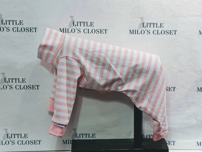 Custom Italian Greyhound Striped Bodysuit - Little Milo's Closet