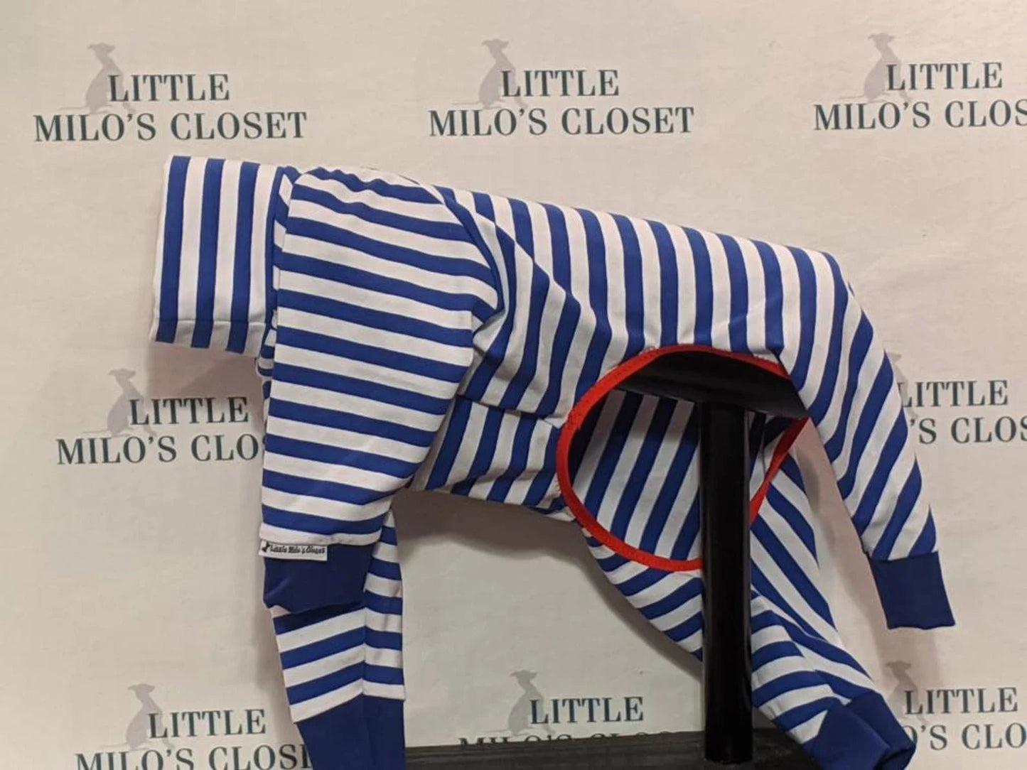 Custom Italian Greyhound Striped Bodysuit - Little Milo's Closet