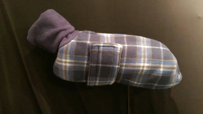 Custom Iggy, Whippet, Greyhound Blanket Style Fleece Walking Coat - Little Milo's Closet