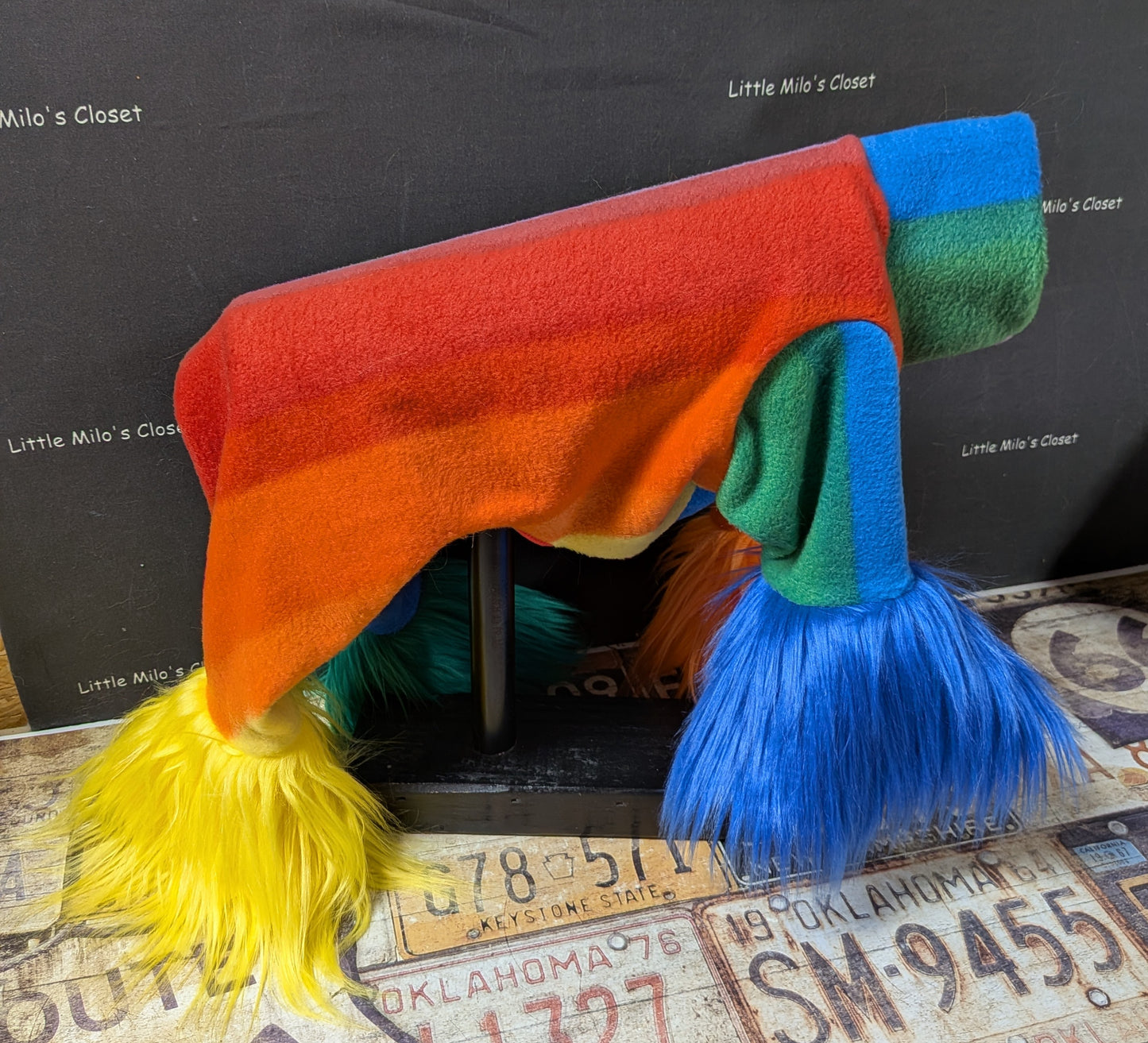 Custom Primary Stripe Limited Edition Fleece Bodysuit