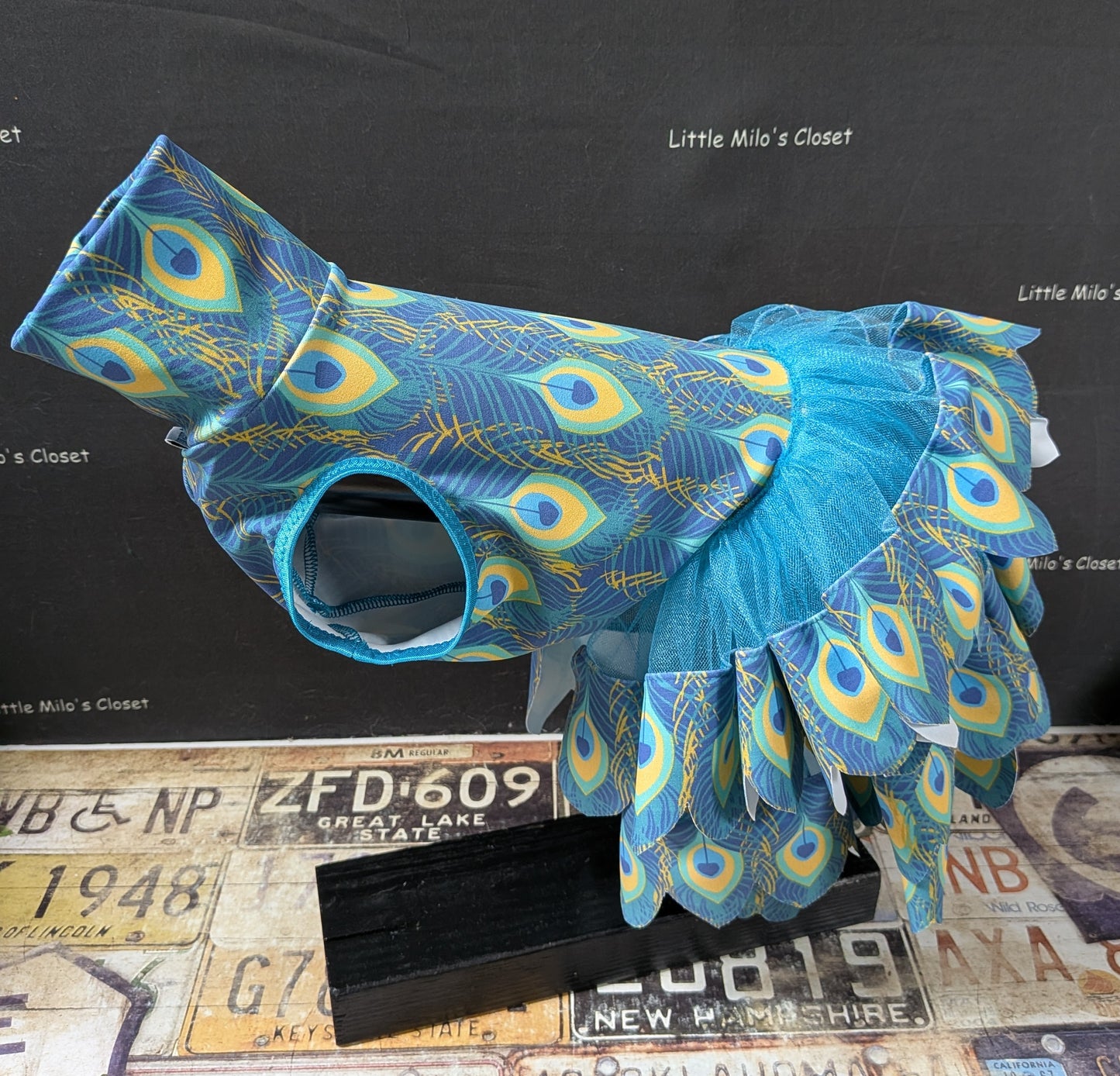 Custom Peacock UV Dress