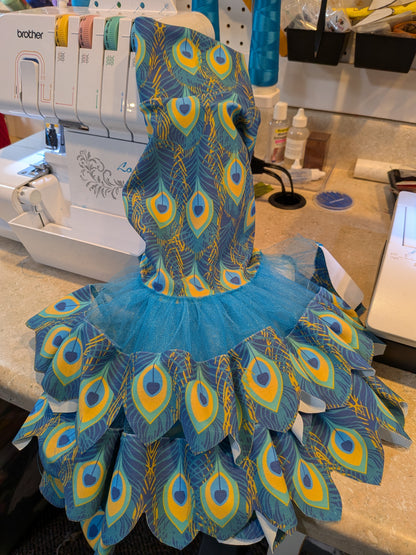Custom Peacock UV Dress