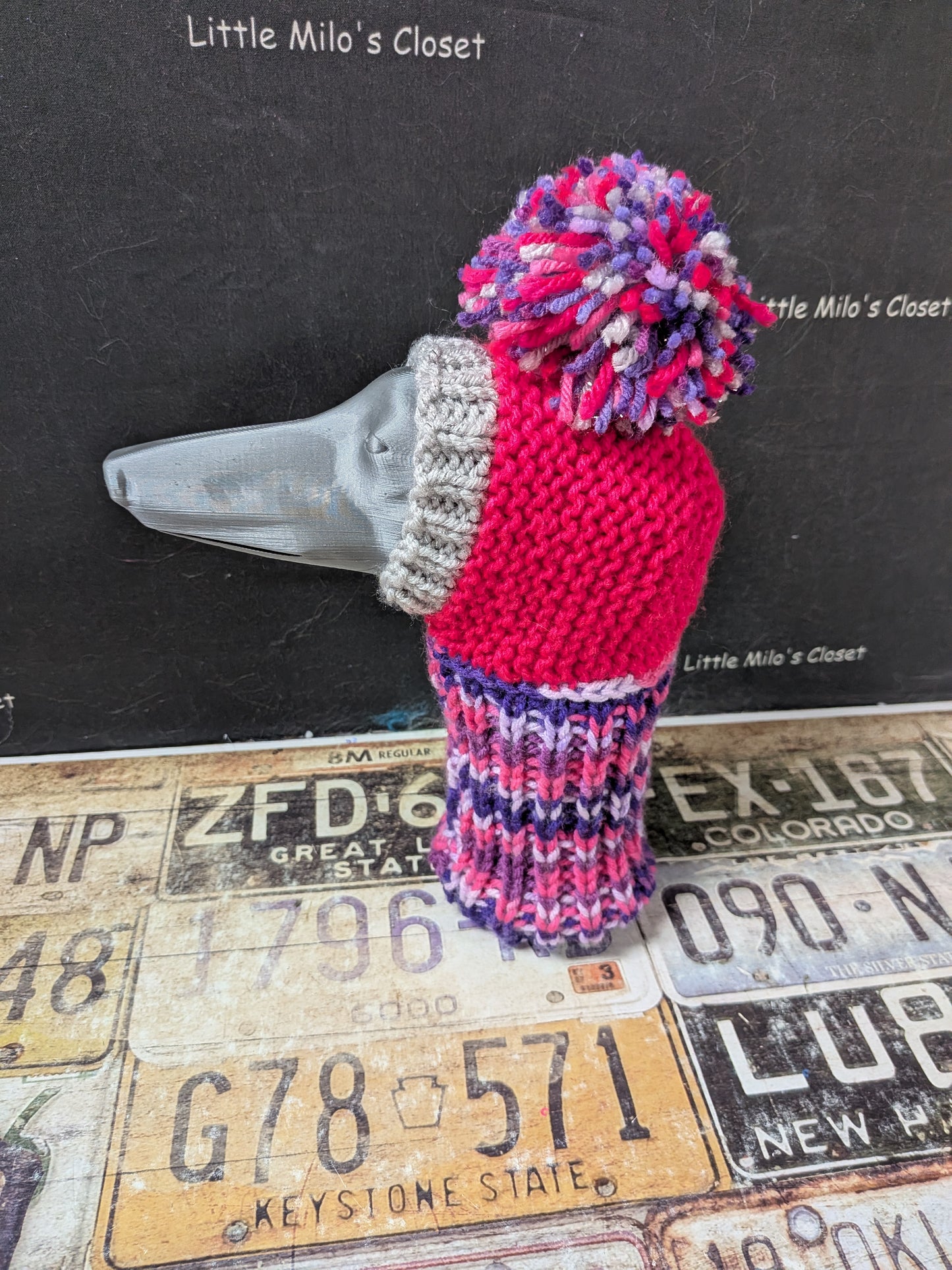 Pom Pom Knitted hats for Italian Greyhounds