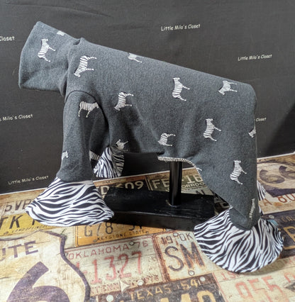 Custom Tiny Zebra Belled  Bodysuit