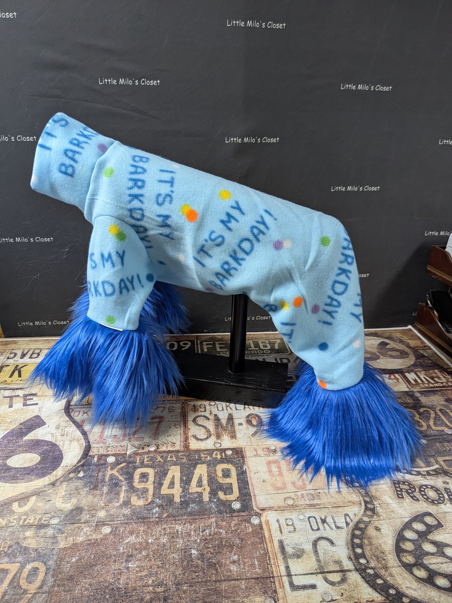 Happy Barkday Fleece Bodysuit