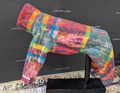 Extra Small Assorted Italian Greyhound Plush Fleece Bodysuit