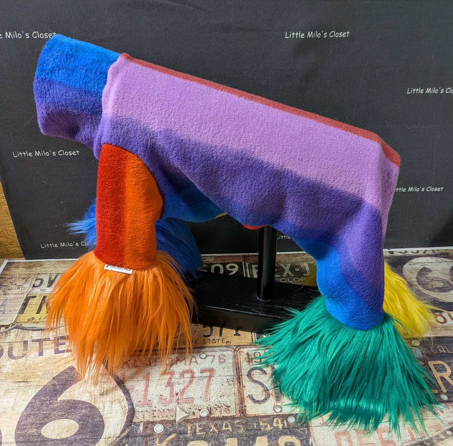 Custom Primary Stripe Limited Edition Fleece Bodysuit