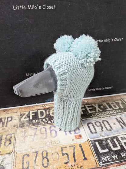 Pom Pom Knitted hats for Italian Greyhounds