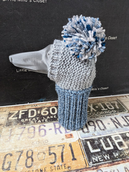 Pom Pom Knitted hats for Italian Greyhounds