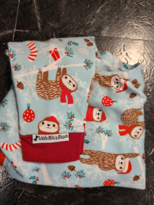 Christmas Italian Greyhound Cotton Lycra Bodysuits