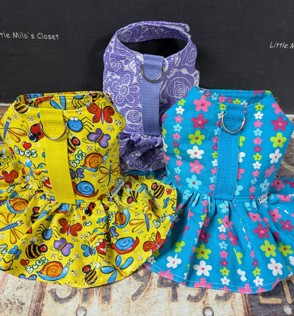 Custom Harness Dress For Iggys & Small Pups
