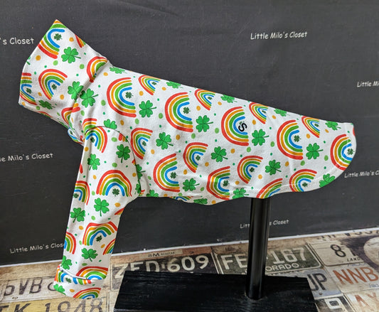 Saint Patrick's Day Long Sleeved Italian Greyhound Shirts