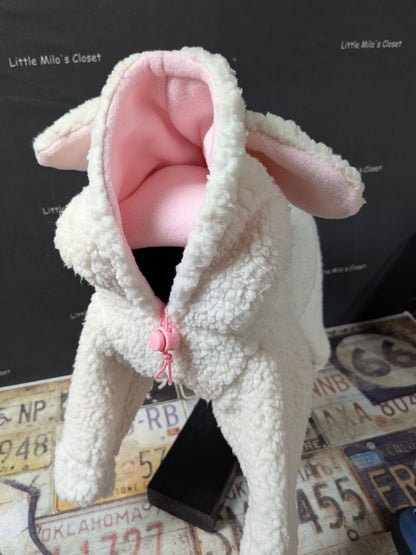 Custom Hooded or Snooded Sherpa Bodysuit