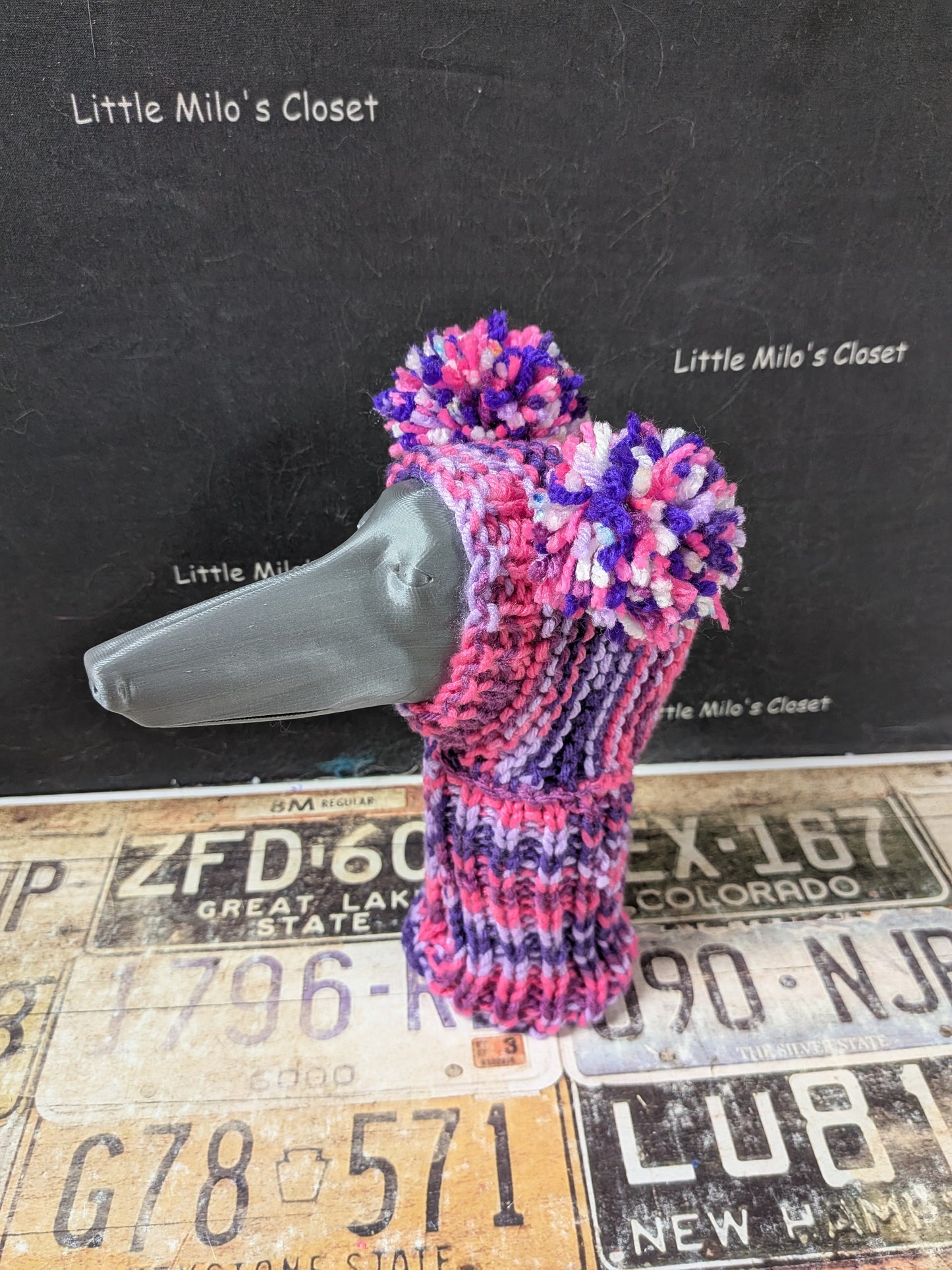 Pom Pom Knitted hats for Italian Greyhounds
