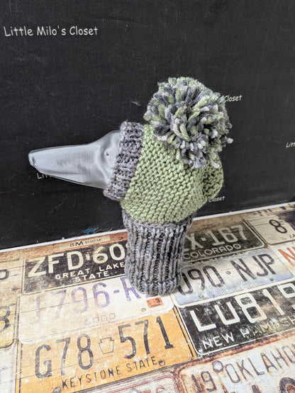 Pom Pom Knitted hats for Italian Greyhounds