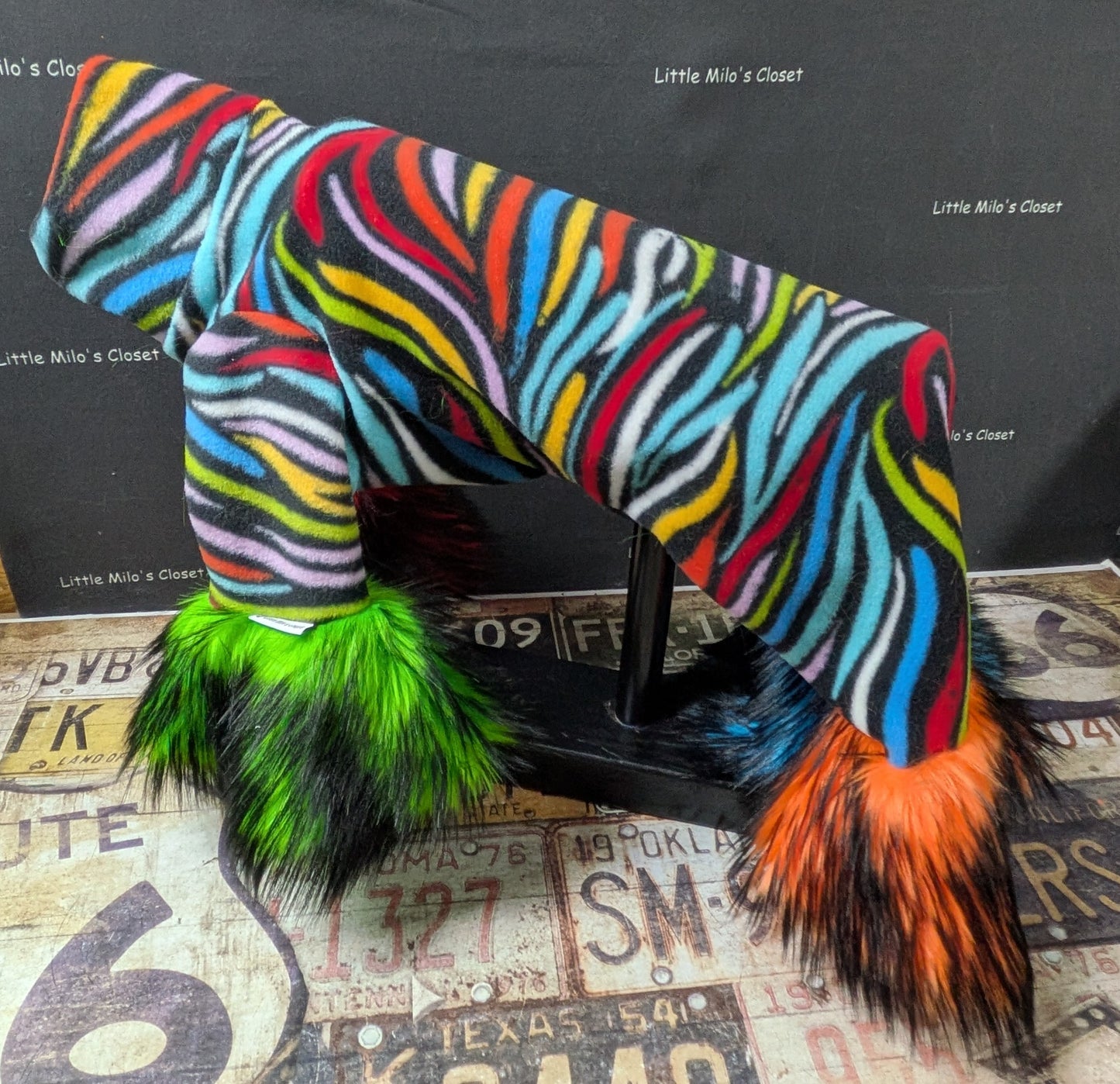 Custom Zebra Limited Edition Fleece Bodysuit