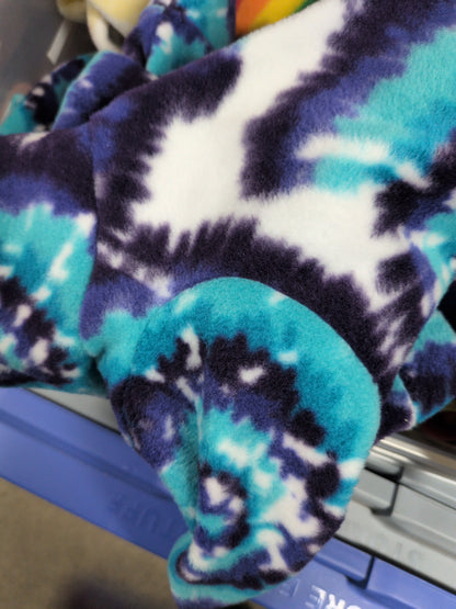 Swirl Tie Dye Italian Greyhound Plush Fleece Bodysuits
