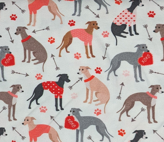 Custom Italian Greyhound Valentine 2 Legged Top - Little Milo's Closet